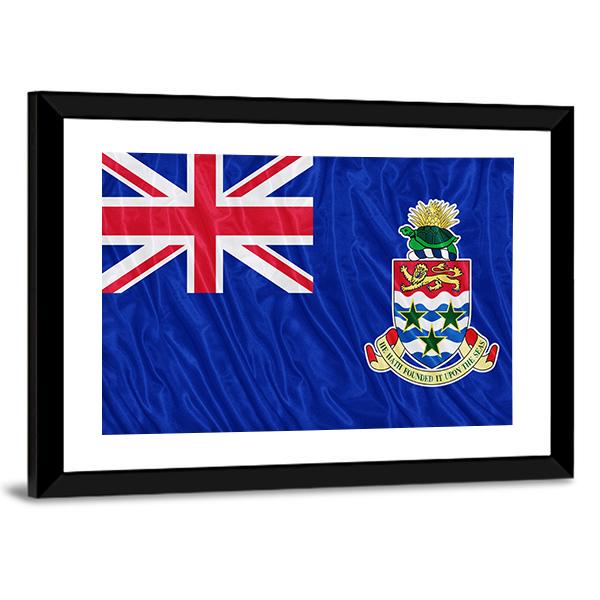 Cayman Islands Flag Canvas Wall Art-5 Horizontal-Gallery Wrap-22" x 12"-Tiaracle