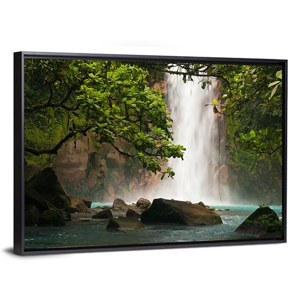 Celestial Waterfall Canvas Wall Art-3 Horizontal-Gallery Wrap-25" x 16"-Tiaracle