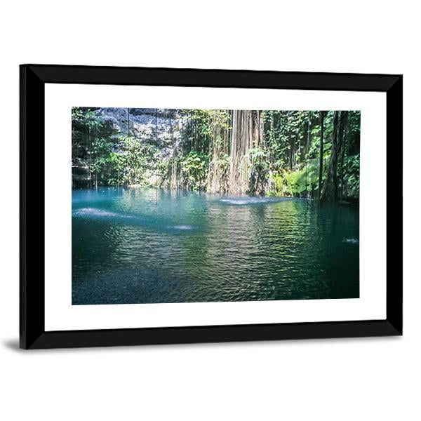 Cenotes Canvas Wall Art-3 Horizontal-Gallery Wrap-25" x 16"-Tiaracle