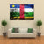 Central African Republic Flag Canvas Wall Art-3 Horizontal-Gallery Wrap-37" x 24"-Tiaracle