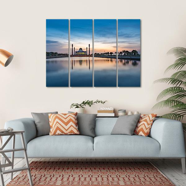 Central Mosque Of Songkhla Canvas Wall Art-4 Horizontal-Gallery Wrap-34" x 24"-Tiaracle
