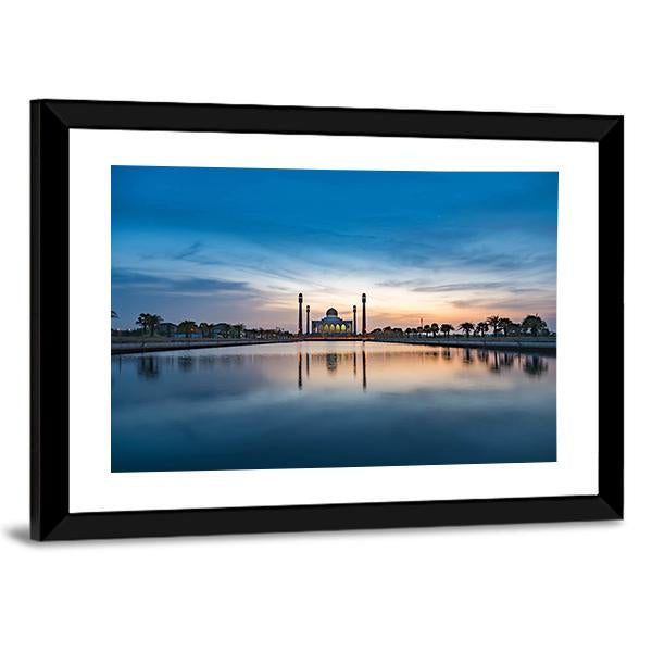 Central Mosque Of Songkhla Canvas Wall Art-5 Horizontal-Gallery Wrap-22" x 12"-Tiaracle