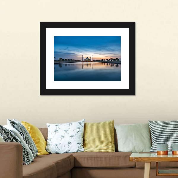 Central Mosque Of Songkhla Canvas Wall Art-5 Horizontal-Gallery Wrap-22" x 12"-Tiaracle