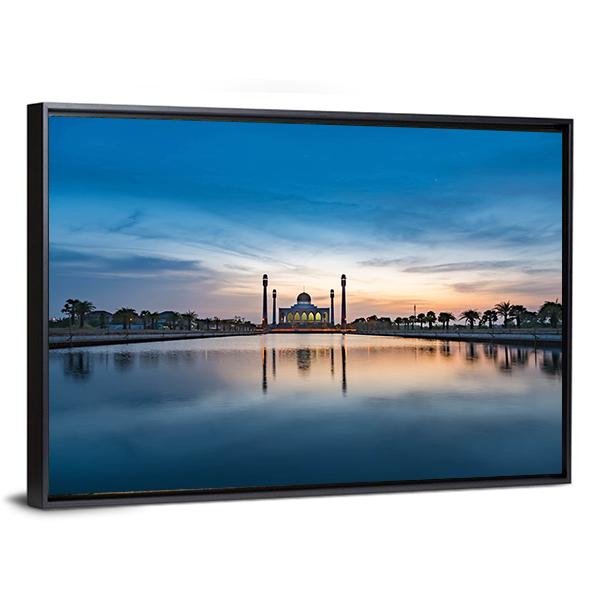 Central Mosque Of Songkhla Canvas Wall Art-5 Horizontal-Gallery Wrap-22" x 12"-Tiaracle