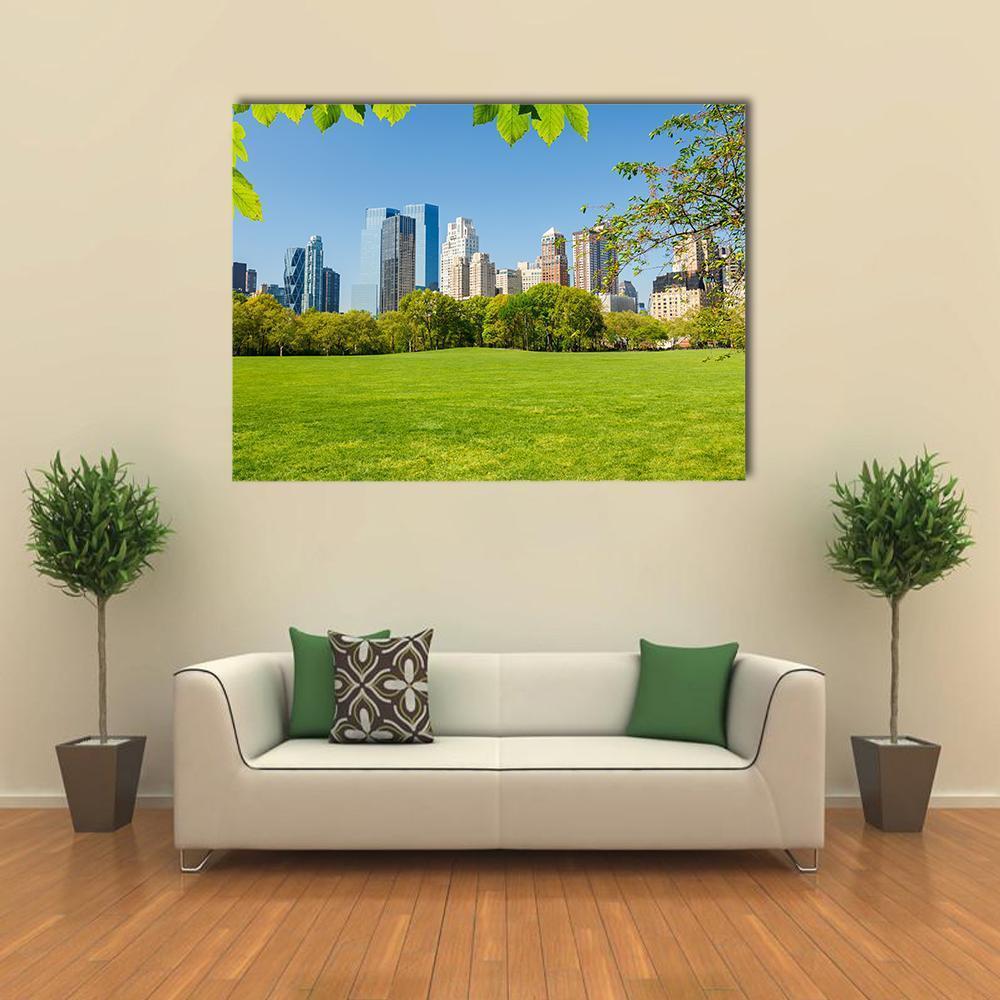 Central Park NY Canvas Wall Art-1 Piece-Gallery Wrap-48" x 32"-Tiaracle