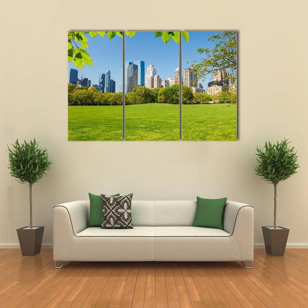 Central Park NY Canvas Wall Art-3 Horizontal-Gallery Wrap-37" x 24"-Tiaracle