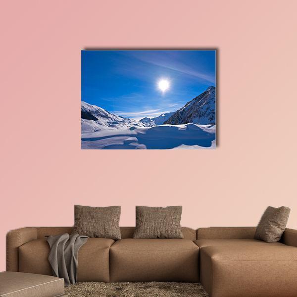 Cerler Ampriu Mountain Canvas Wall Art-1 Piece-Gallery Wrap-48" x 32"-Tiaracle