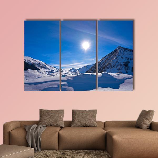 Cerler Ampriu Mountain Canvas Wall Art-3 Horizontal-Gallery Wrap-37" x 24"-Tiaracle