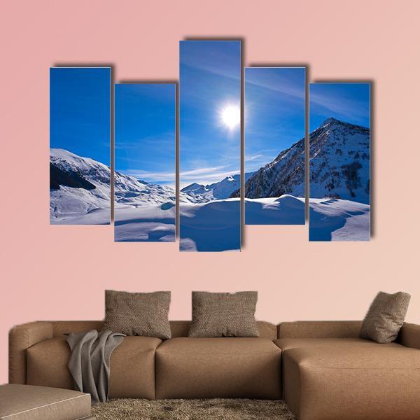 Cerler Ampriu Mountain Canvas Wall Art-5 Pop-Gallery Wrap-47" x 32"-Tiaracle