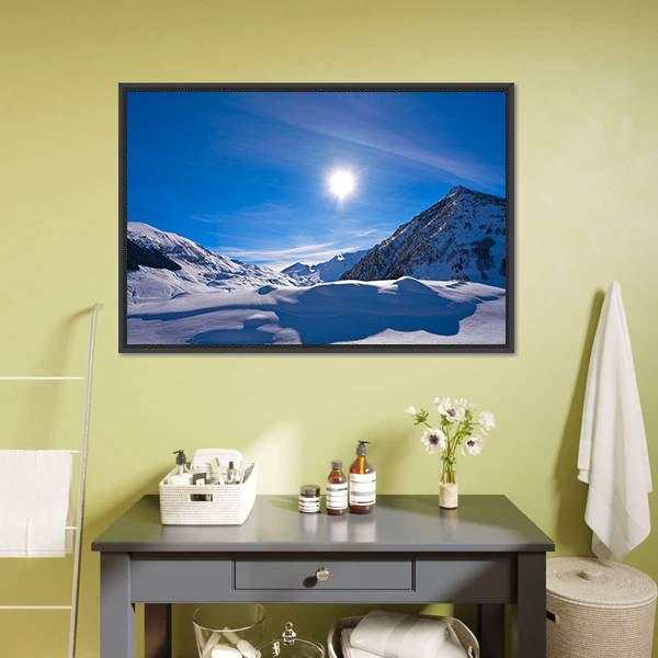 Cerler Ampriu Mountain Canvas Wall Art-3 Horizontal-Gallery Wrap-25" x 16"-Tiaracle