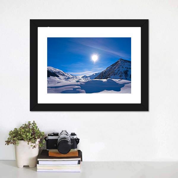 Cerler Ampriu Mountain Canvas Wall Art-1 Piece-Framed Print-20" x 16"-Tiaracle