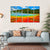 Cerulean Geyser Canvas Wall Art-5 Horizontal-Gallery Wrap-22" x 12"-Tiaracle