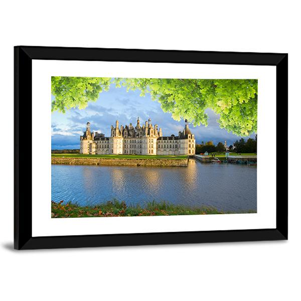 Chambord Castle France Canvas Wall Art-3 Horizontal-Gallery Wrap-25" x 16"-Tiaracle