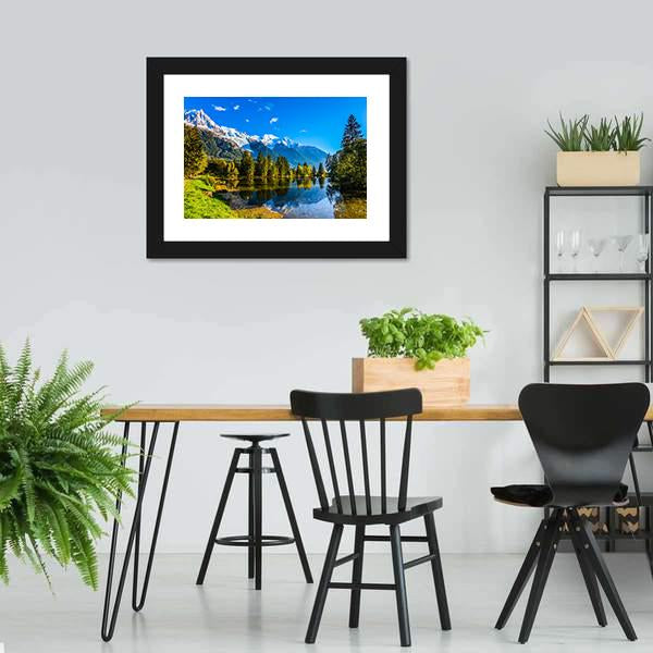 Chamonix City Park Canvas Wall Art-5 Horizontal-Gallery Wrap-22" x 12"-Tiaracle