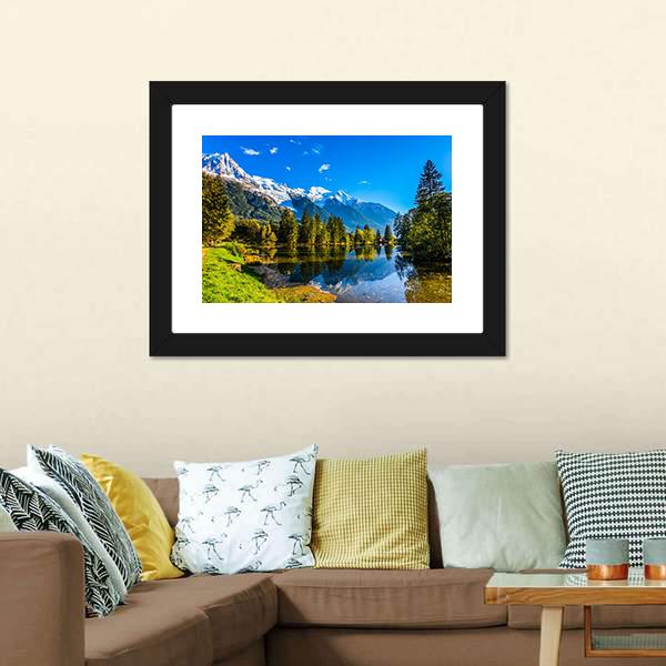 Chamonix City Park Canvas Wall Art-5 Horizontal-Gallery Wrap-22" x 12"-Tiaracle