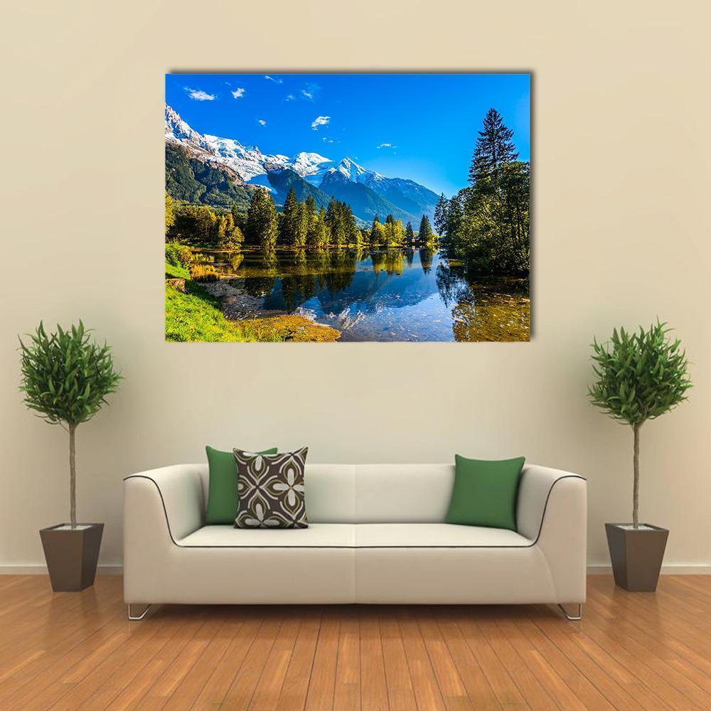 Chamonix City Park Canvas Wall Art-1 Piece-Gallery Wrap-48" x 32"-Tiaracle