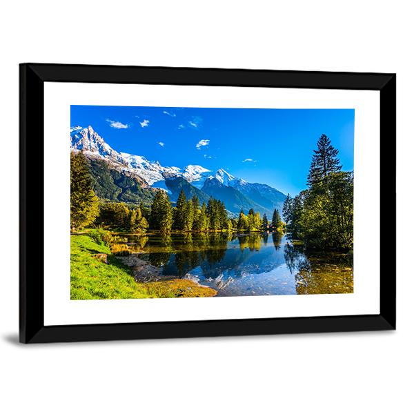 Chamonix City Park Canvas Wall Art-3 Horizontal-Gallery Wrap-25" x 16"-Tiaracle