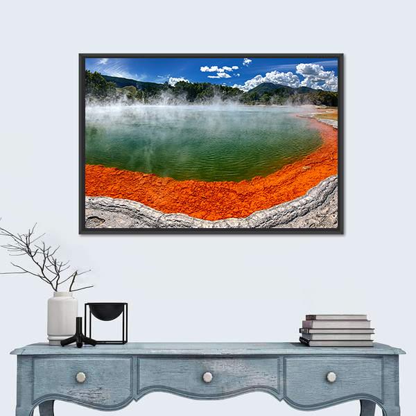 Champagne Pool New Zealand Canvas Wall Art-5 Horizontal-Gallery Wrap-22" x 12"-Tiaracle