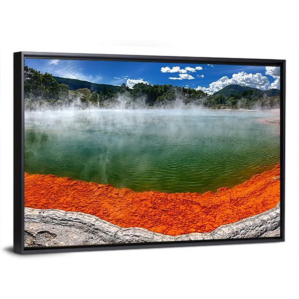 Champagne Pool New Zealand Canvas Wall Art-5 Horizontal-Gallery Wrap-22" x 12"-Tiaracle