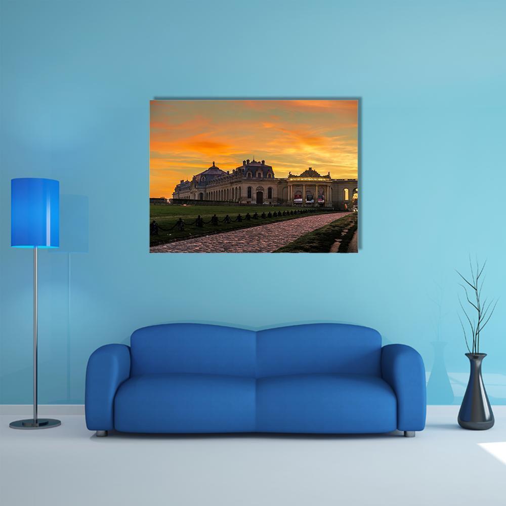 Chantilly Castle Canvas Wall Art-1 Piece-Gallery Wrap-48" x 32"-Tiaracle