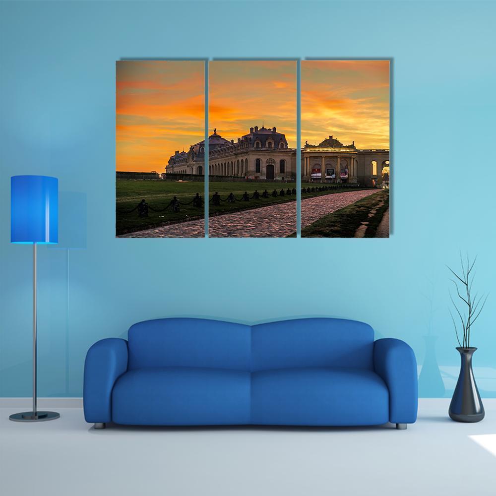 Chantilly Castle Canvas Wall Art-3 Horizontal-Gallery Wrap-37" x 24"-Tiaracle