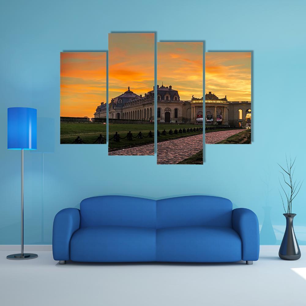 Chantilly Castle Canvas Wall Art-4 Pop-Gallery Wrap-50" x 32"-Tiaracle