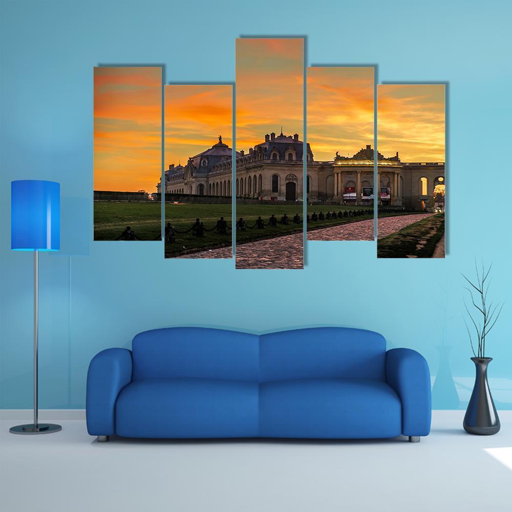 Chantilly Castle Canvas Wall Art-5 Pop-Gallery Wrap-47" x 32"-Tiaracle