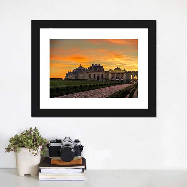 Chantilly Castle Panoramic Canvas Wall Art-1 Piece-36" x 12"-Tiaracle