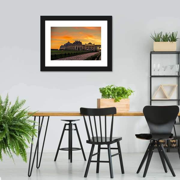 Chantilly Castle Panoramic Canvas Wall Art-1 Piece-36" x 12"-Tiaracle