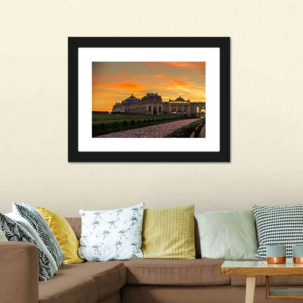 Chantilly Castle Panoramic Canvas Wall Art-1 Piece-36" x 12"-Tiaracle