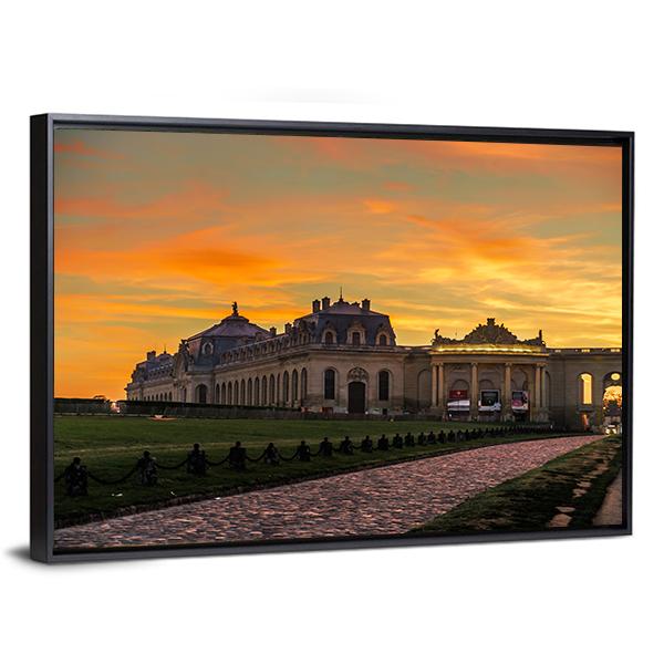 Chantilly Castle Panoramic Canvas Wall Art-1 Piece-36" x 12"-Tiaracle
