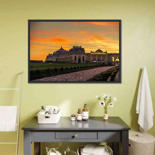 Chantilly Castle Panoramic Canvas Wall Art-1 Piece-36" x 12"-Tiaracle