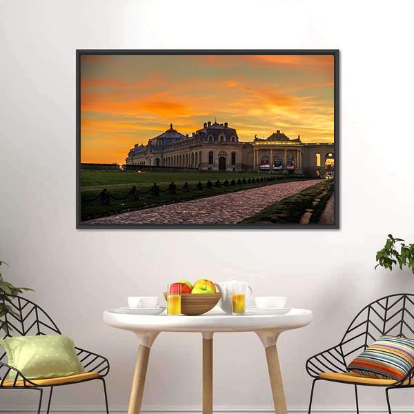 Chantilly Castle Panoramic Canvas Wall Art-1 Piece-36" x 12"-Tiaracle