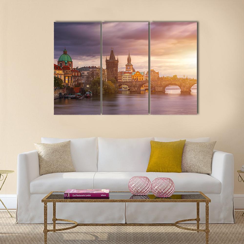 Aerial View Of Old Town Pier Canvas Wall Art-3 Horizontal-Gallery Wrap-37" x 24"-Tiaracle