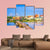 Charleston Skyline & Ashley River Canvas Wall Art-3 Horizontal-Gallery Wrap-37" x 24"-Tiaracle