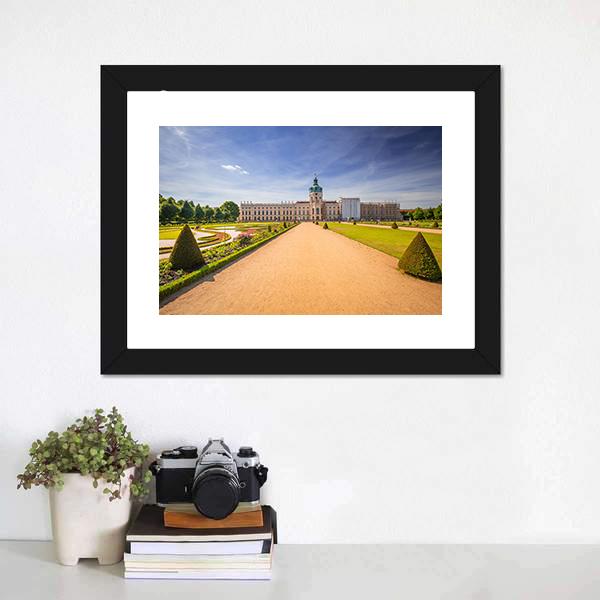 Charlottenburg Palace In Berlin Panoramic Canvas Wall Art-1 Piece-36&quot; x 12&quot;-Tiaracle