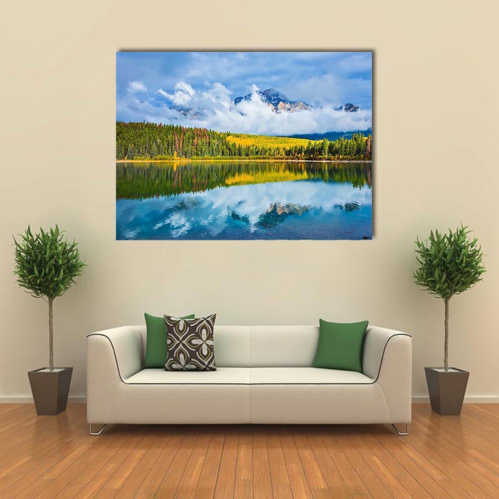 Charming Patricia Lake Canvas Wall Art-1 Piece-Gallery Wrap-48" x 32"-Tiaracle