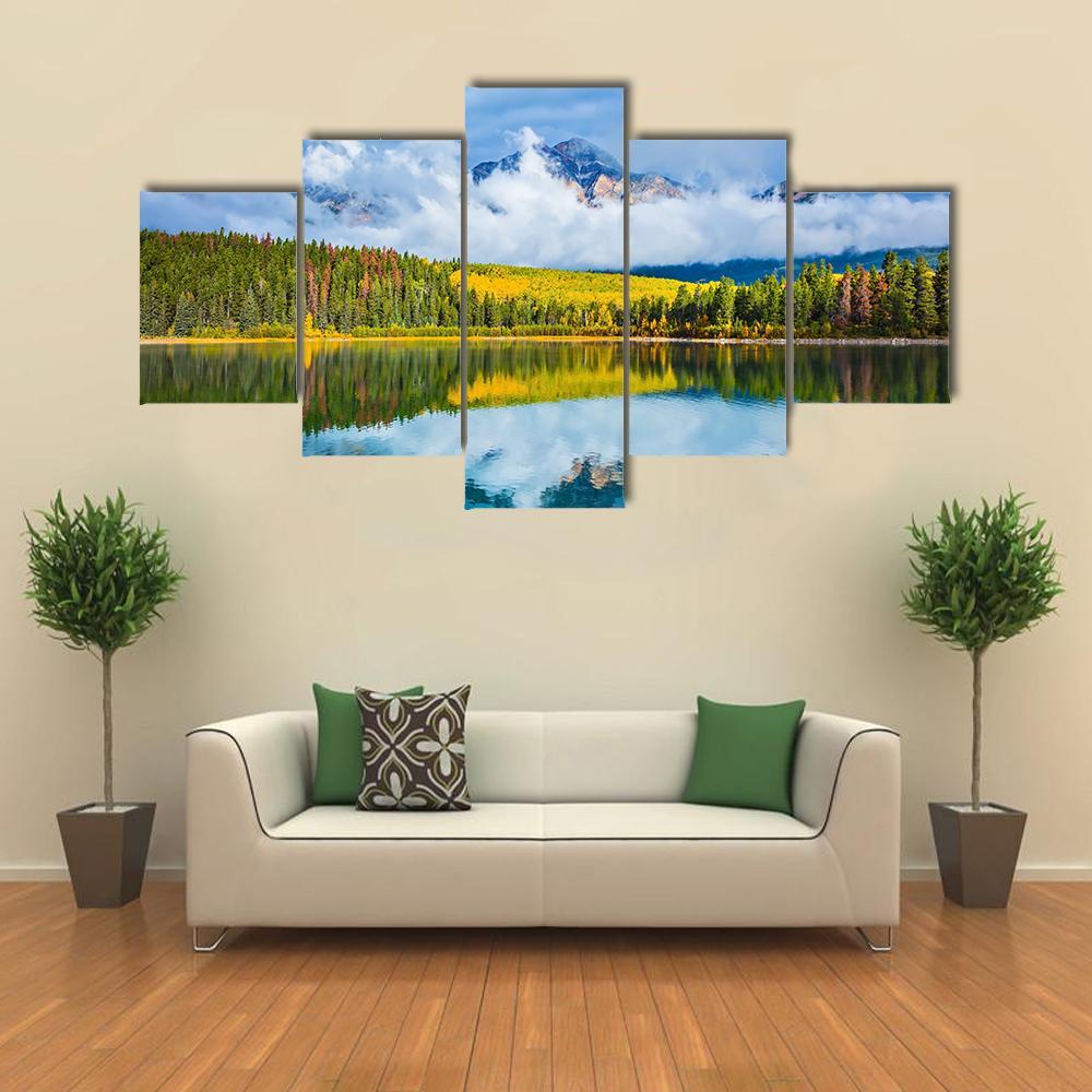 Charming Patricia Lake Canvas Wall Art-3 Horizontal-Gallery Wrap-37" x 24"-Tiaracle