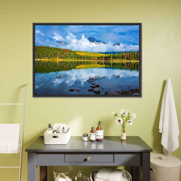 Charming Patricia Lake Canvas Wall Art-3 Horizontal-Gallery Wrap-25" x 16"-Tiaracle