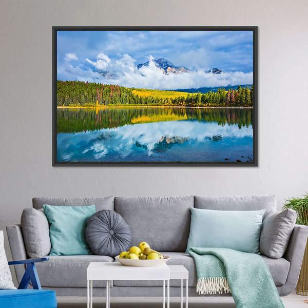 Charming Patricia Lake Canvas Wall Art-3 Horizontal-Gallery Wrap-25" x 16"-Tiaracle