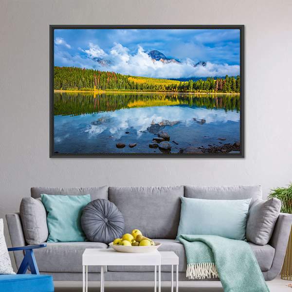 Charming Patricia Lake Canvas Wall Art-3 Horizontal-Gallery Wrap-25" x 16"-Tiaracle