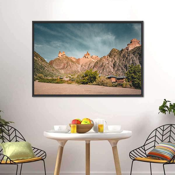 Charyn Canyon Canvas Wall Art-1 Piece-Floating Frame-24" x 16"-Tiaracle