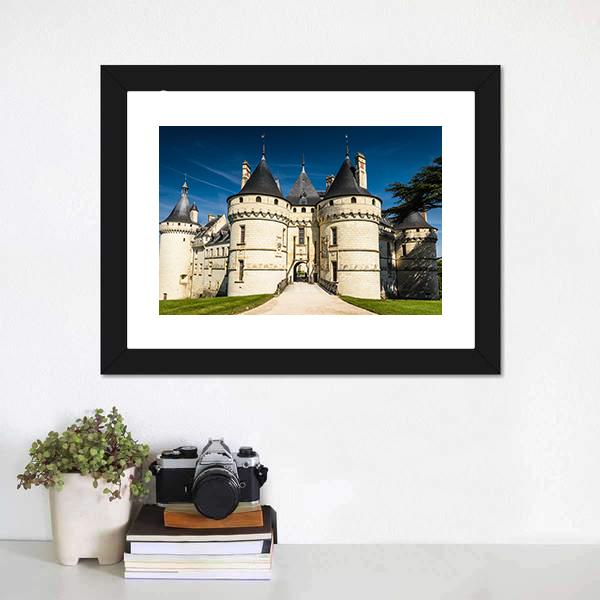 Chateau De Chaumont Canvas Wall Art-1 Piece-Framed Print-30" x 20"-Tiaracle