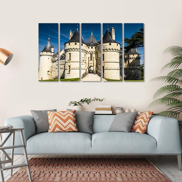 Chateau De Chaumont Canvas Wall Art-5 Horizontal-Gallery Wrap-22" x 12"-Tiaracle
