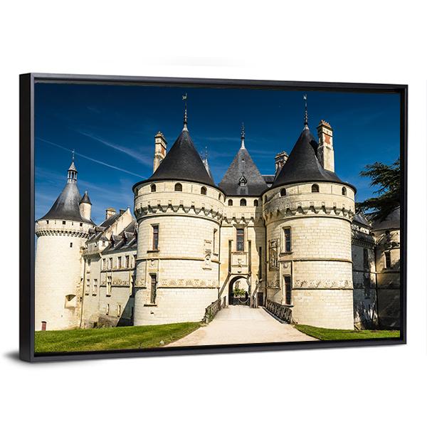 Chateau De Chaumont Canvas Wall Art-3 Horizontal-Gallery Wrap-25" x 16"-Tiaracle