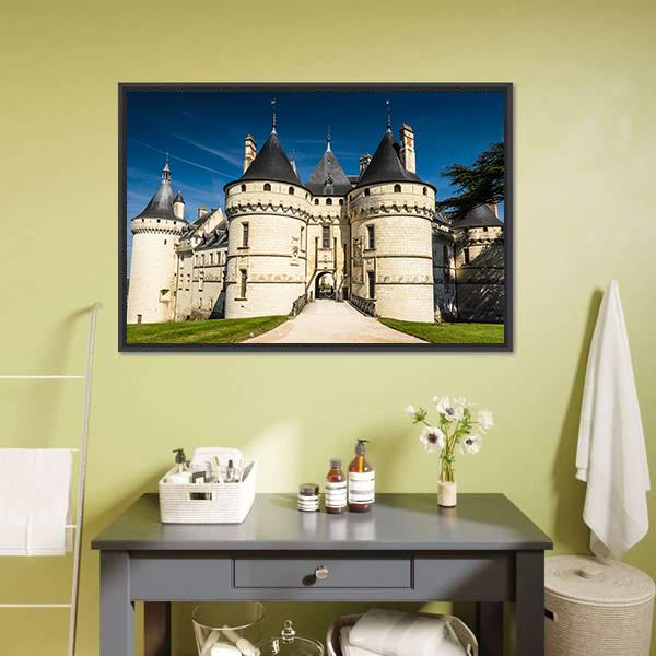 Chateau De Chaumont Canvas Wall Art-3 Horizontal-Gallery Wrap-25" x 16"-Tiaracle