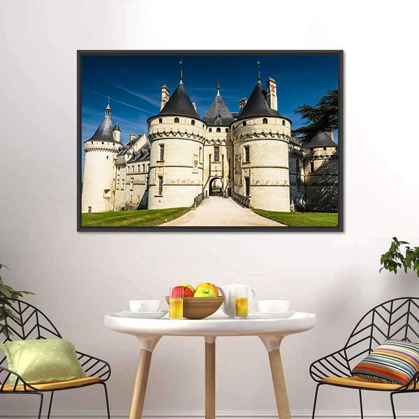 Chateau De Chaumont Canvas Wall Art-3 Horizontal-Gallery Wrap-25" x 16"-Tiaracle