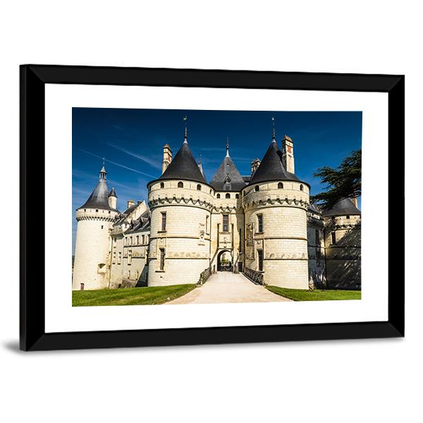Chateau De Chaumont Canvas Wall Art-3 Horizontal-Gallery Wrap-25" x 16"-Tiaracle