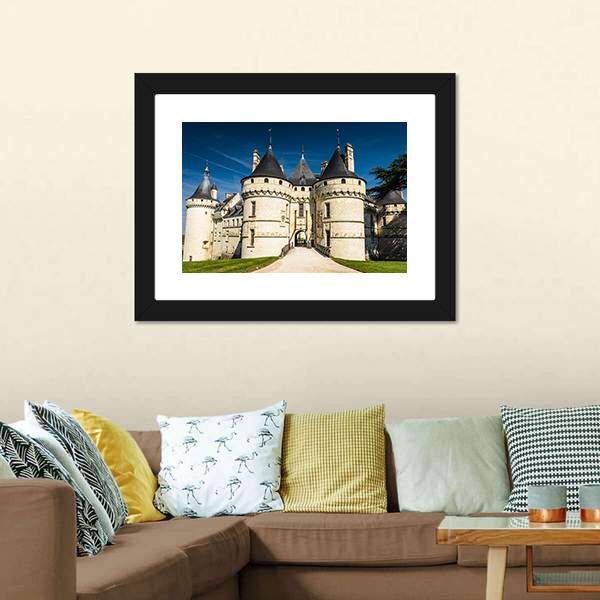 Chateau De Chaumont Canvas Wall Art-3 Horizontal-Gallery Wrap-25" x 16"-Tiaracle