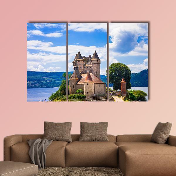 Chateau De Val Canvas Wall Art-3 Horizontal-Gallery Wrap-37" x 24"-Tiaracle